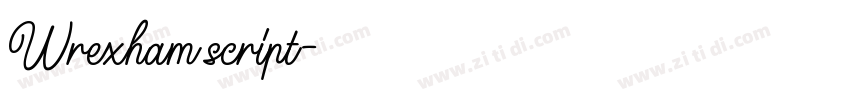 Wrexham script字体转换